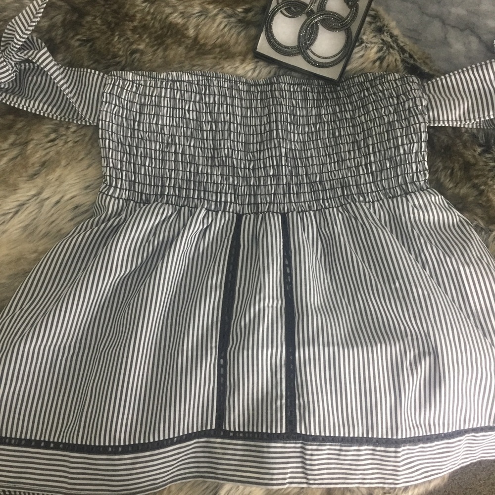 Baby Doll Strapless Blouse - only worn once!